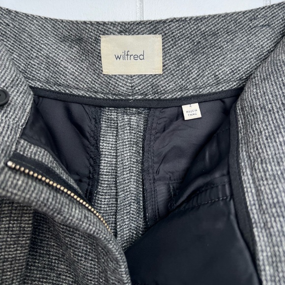 WILFRED | Grey Wool Tie- Front Pant - Picture 6 of 11